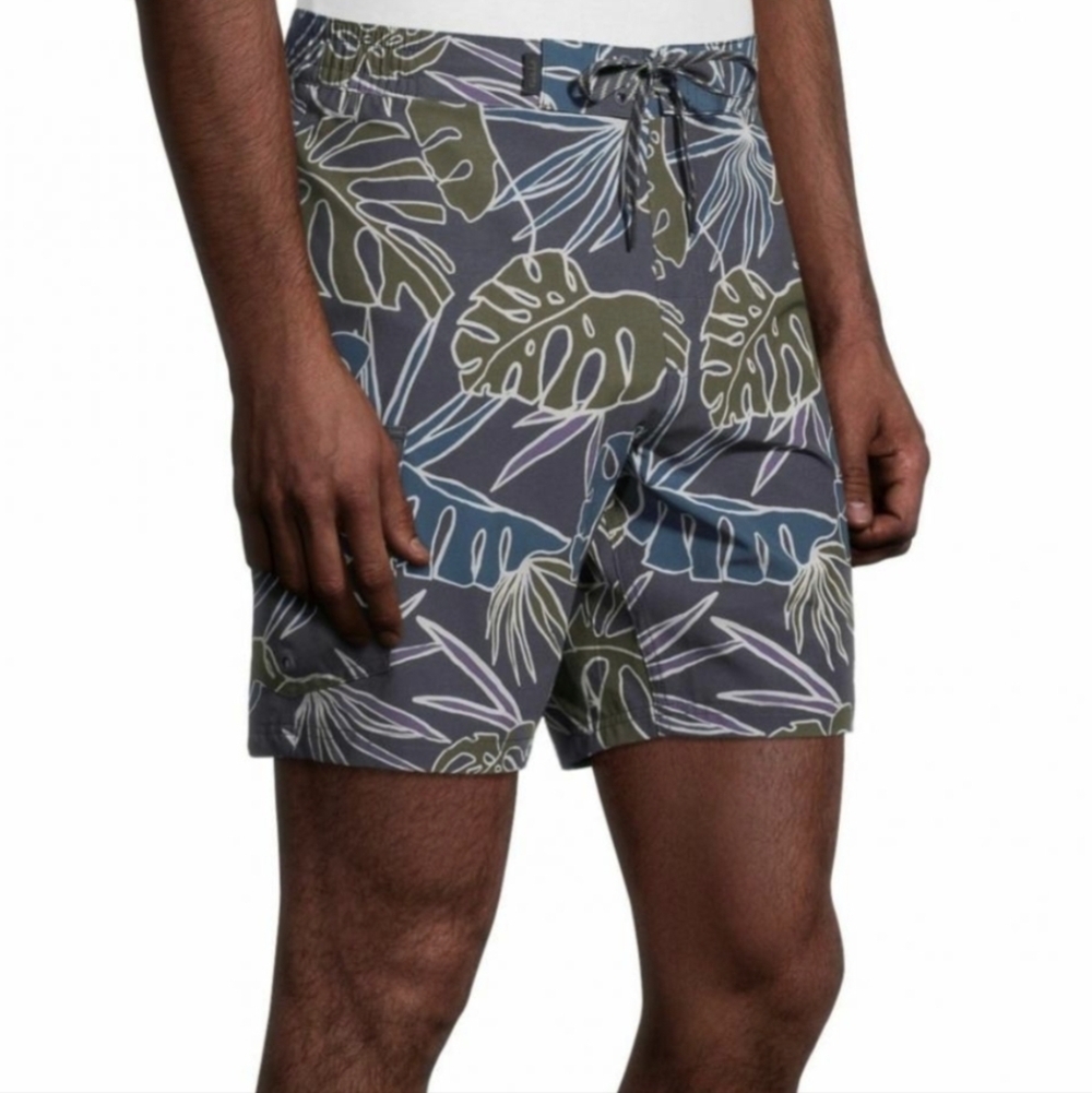 New Swim Shorts Big & Tall 2XL FarWest board Shorts Tropical Blue Swimwear mens